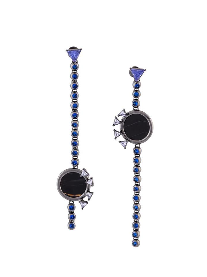 Eddie Borgo Crystal Embellished Drop Earrings