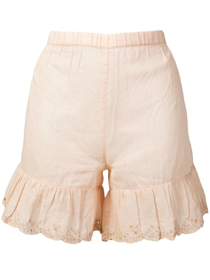 Semicouture Herman Skin Shorts - Neutrals