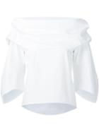 Rosie Assoulin Wide Cowl Neck Blouse