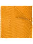 Destin Ribbed Detail Scarf - Yellow & Orange