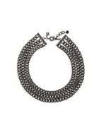 Karl Lagerfeld Triple Chain Necklace - Black