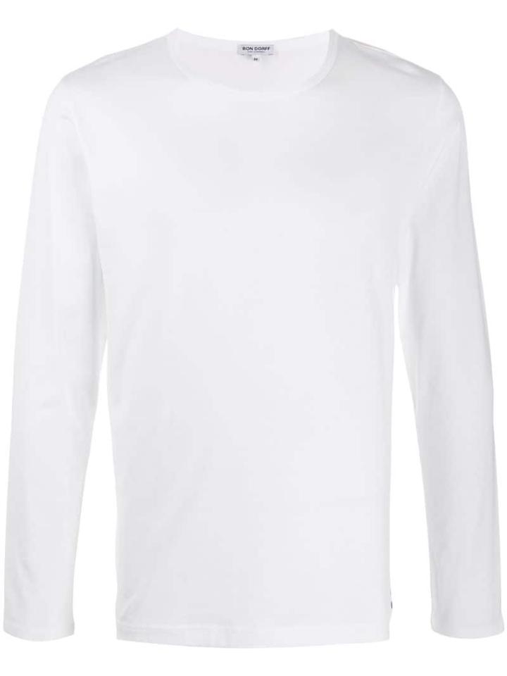 Ron Dorff Long Sleeved Cotton T-shirt - White
