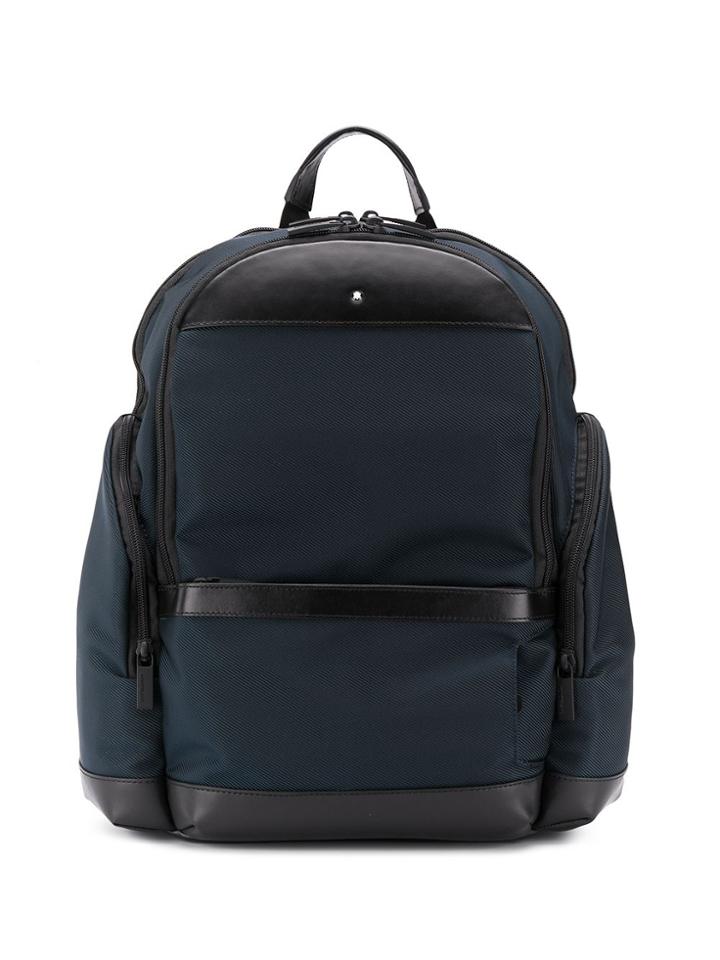 Montblanc Mixed Fabric Backpack - Blue