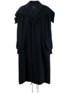 Y's Oversized Coat - Blue