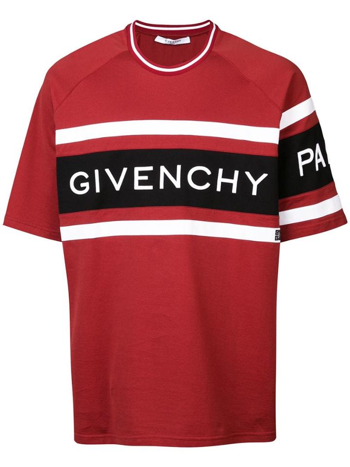 Givenchy Oversized Branded T-shirt - Red