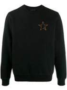 Emporio Armani Star-print Sweatshirt - Black