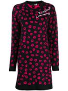 Love Moschino Kisses Jumper Dress - Black