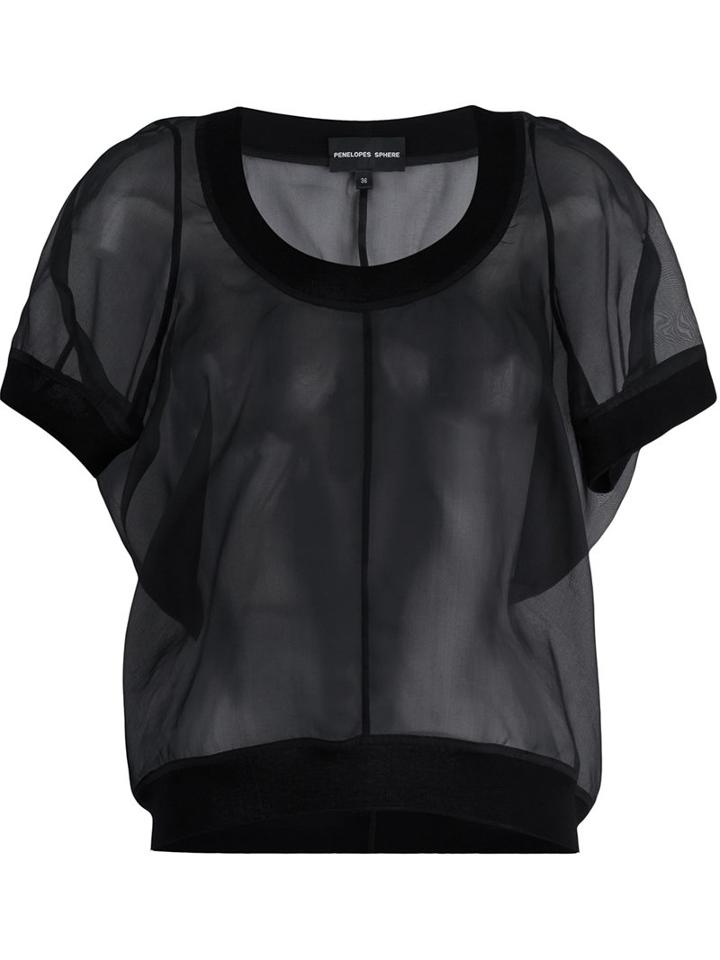 Penelophe S Sphere Semi Sheer Organza Blouse