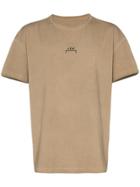 A-cold-wall* Logo Printed Relaxed Cotton T Shirt - Brown