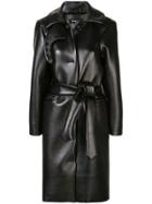 Melitta Baumeister Leather Look Coat - Black