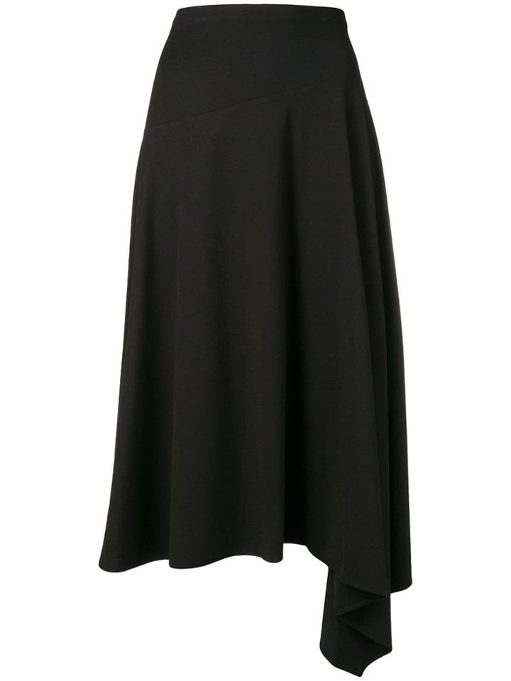 Sport Max Code Asymmetric Midi Skirt - Black