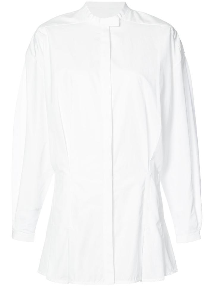 Ellery - Flared Button-down Shirt - Women - Cotton - 6, White, Cotton