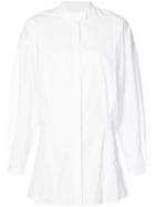 Ellery - Flared Button-down Shirt - Women - Cotton - 6, White, Cotton