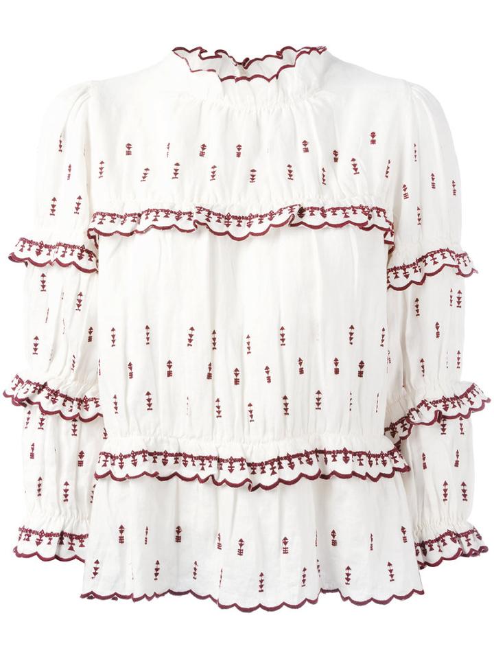 Isabel Marant Étoile Daniele Blouse, Women's, Size: 36, Nude/neutrals, Linen/flax/polyester