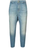 Nili Lotan - High-waist Cropped Jeans - Women - Cotton - 27, Blue, Cotton