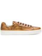 Premiata Faded Low Top Sneakers - Brown