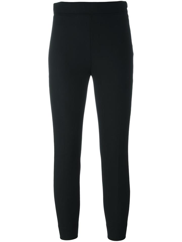 Iro Slim Fit Cropped Trousers, Women's, Size: 38, Black, Spandex/elastane/virgin Wool