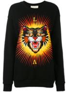 Gucci - Tiger Print Sweatshirt - Women - Cotton - S, Black, Cotton