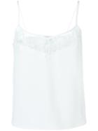 Carven Embroidered Detail Cami Top