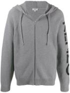 Kenzo Logo Sleeve Zip Hoodie - Grey