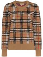 Burberry Banbury Check Knitted Jumper - Brown