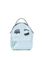 Chiara Ferragni Mini Vinyl Backpack - Blue