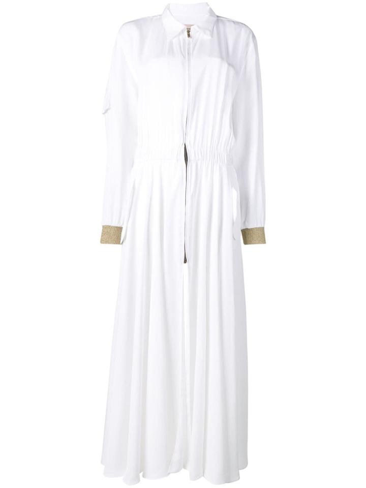 Alexandre Vauthier Maxi Shirt Dress - White