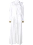 Alexandre Vauthier Maxi Shirt Dress - White