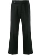 Hope Flared Cropped Trousers - Black
