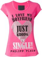 Philipp Plein I'm Single Print T-shirt