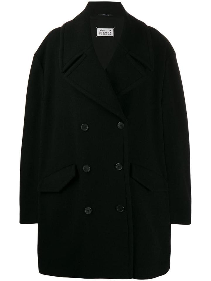 Maison Margiela Double-breasted Cape - Black