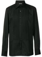 Tom Ford Pleated Long-sleeve Shirt - Black