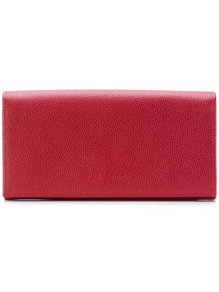 Longchamp Flap Continental Wallet - Red