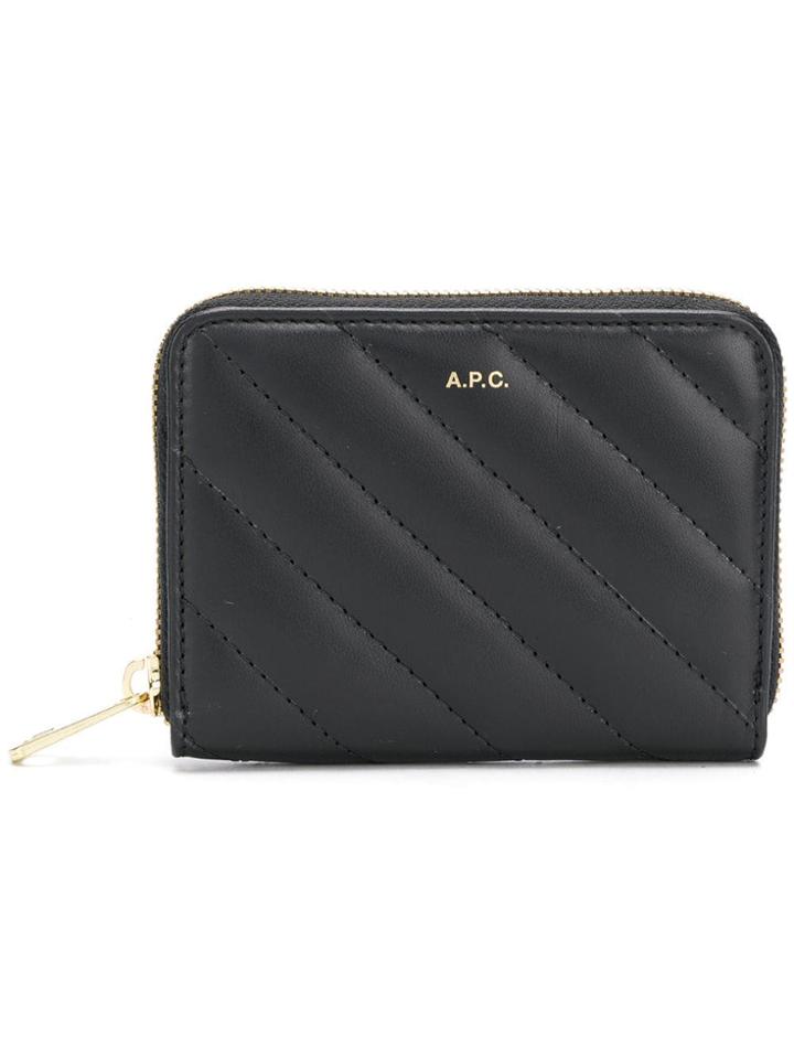 A.p.c. Lison Compact Purse - Black