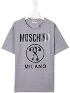 Moschino Kids Teen Logo T-shirt - Grey