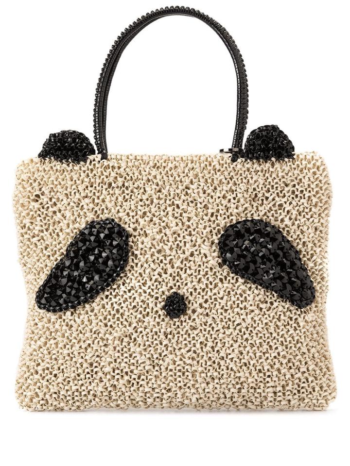 Anteprima Panda Medium Tote Bag - White
