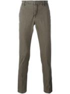 Dondup Slim Fit Chinos, Men's, Size: 31, Green, Cotton/spandex/elastane