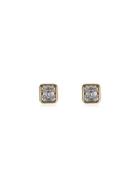 Mindi Mond 18k Yellow Gold Clarity Classic Diamond Stud Earrings -