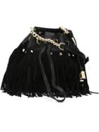 Diane Von Furstenberg 'boho Disco' Fringed Studded Bucket Cross Body Bag