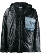 Duo Contrast Padded Jacket - Black