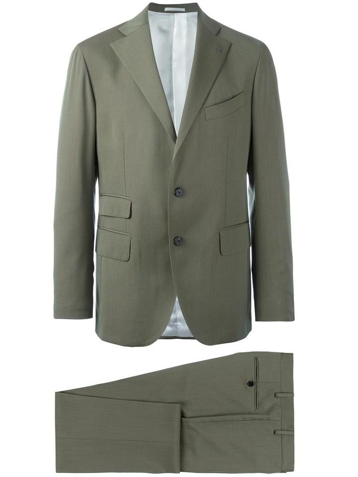 Gabriele Pasini Two Piece Suit, Men's, Size: 50, Green, Wool/viscose/cupro/polyester