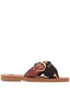 Chloé Ribbon Sandals - Black