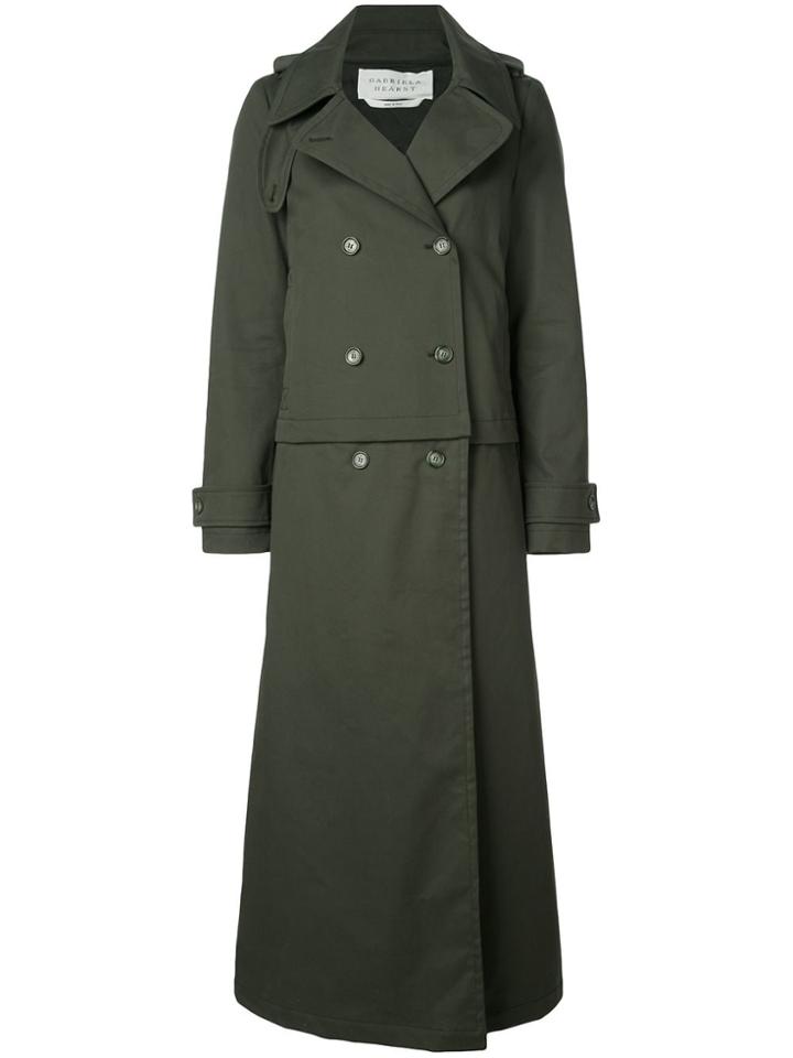 Gabriela Hearst Layered Wool Coat - Green