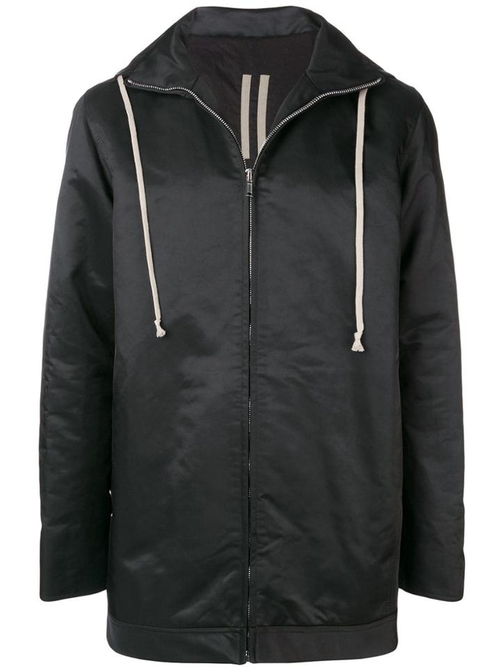 Rick Owens Drkshdw Hooded Zipped Jacket - Black