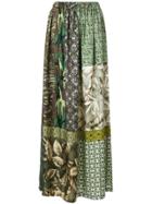 Pierre-louis Mascia Long Printed Skirt - Green