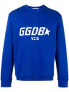 Golden Goose Deluxe Brand Embroidered Logo Sweatshirt - Blue