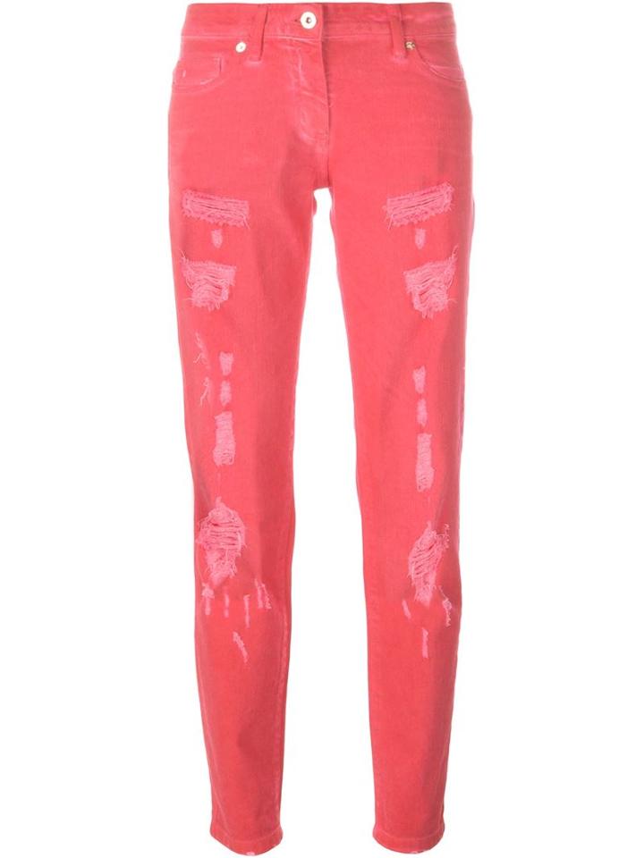 Blumarine Distressed Jeans, Women's, Size: 40, Cotton/spandex/elastane