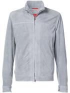 Isaia Zip Front Lightweight Jacket - Grey