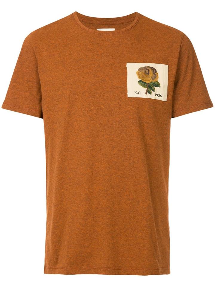 Kent & Curwen Embroidered Logo Patch T-shirt - Brown