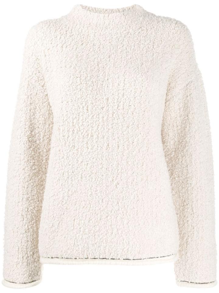 3.1 Phillip Lim Bouclé Turtle Neck Sweater - White